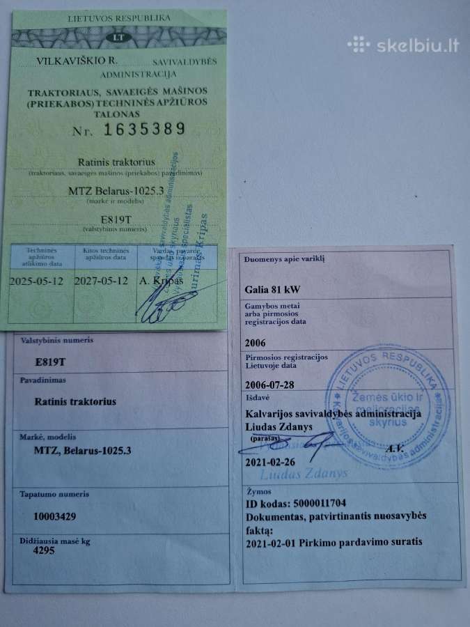 Mtz Belarus 1025 - nuotraukos Nr. 10