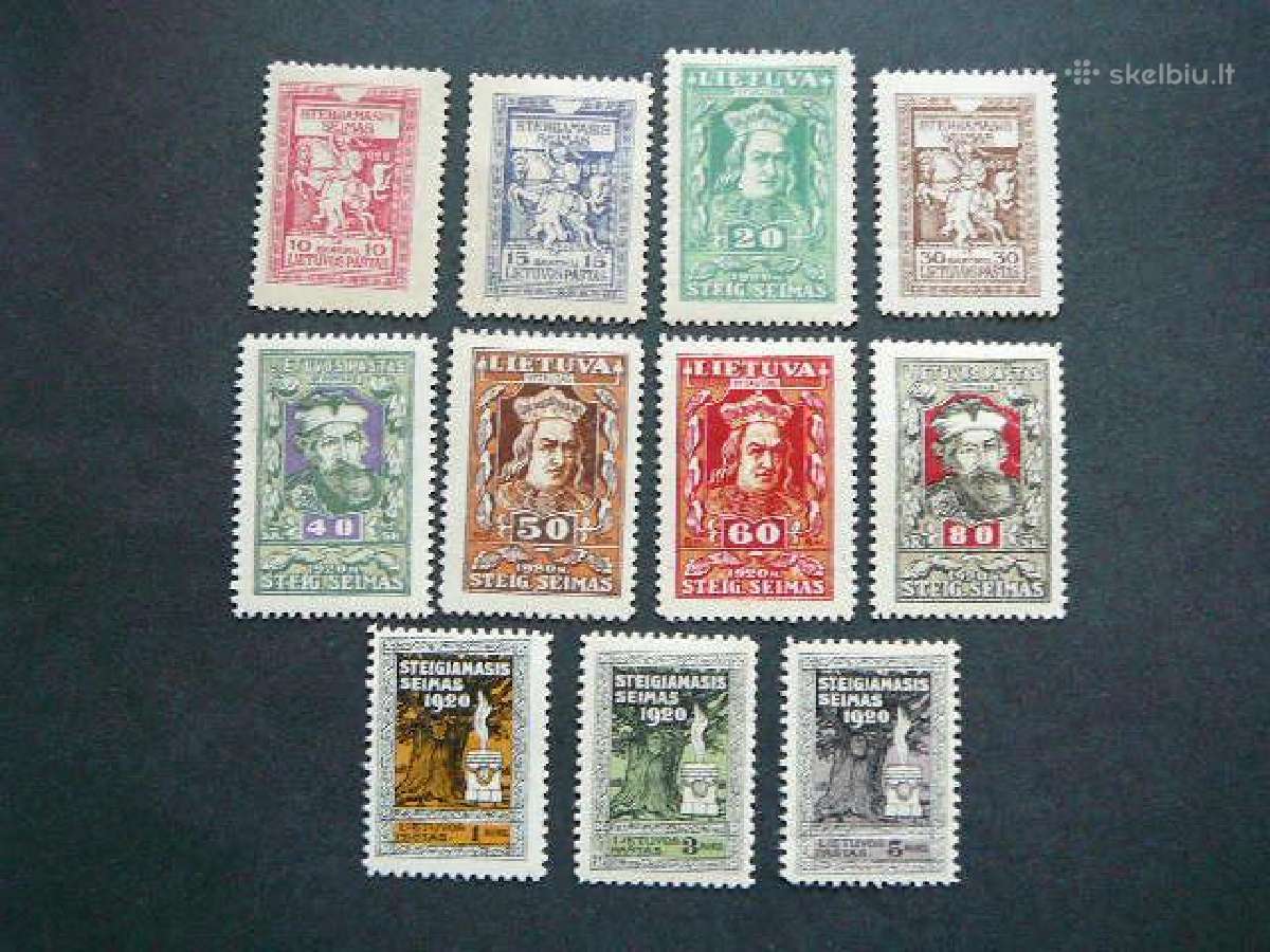 Lietuva 1920 Seimas Mlh lit76/86s