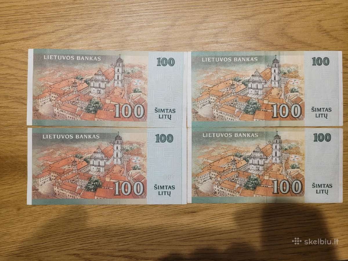 100 litų banknotai - nuotraukos Nr. 2