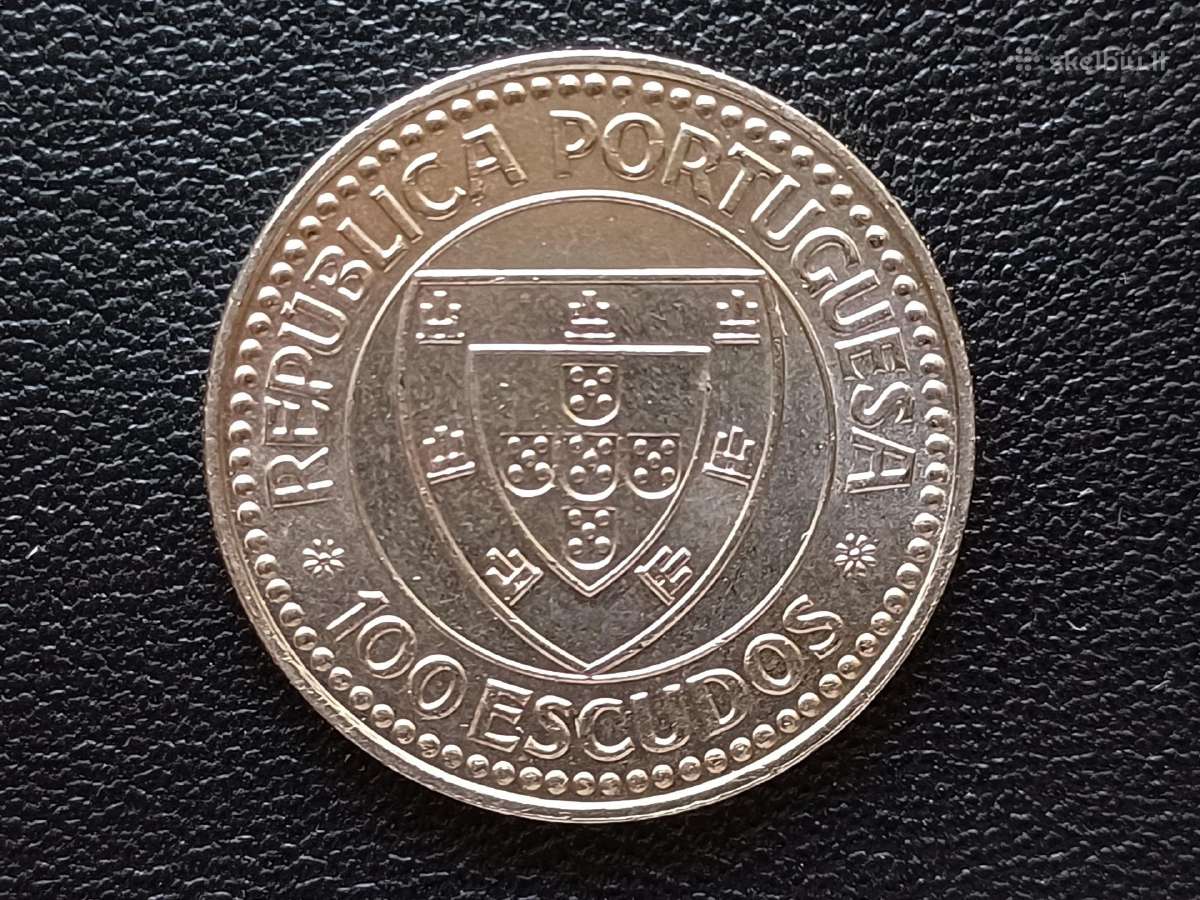 100 eskudų 1987m. Portugalija - nuotraukos Nr. 2