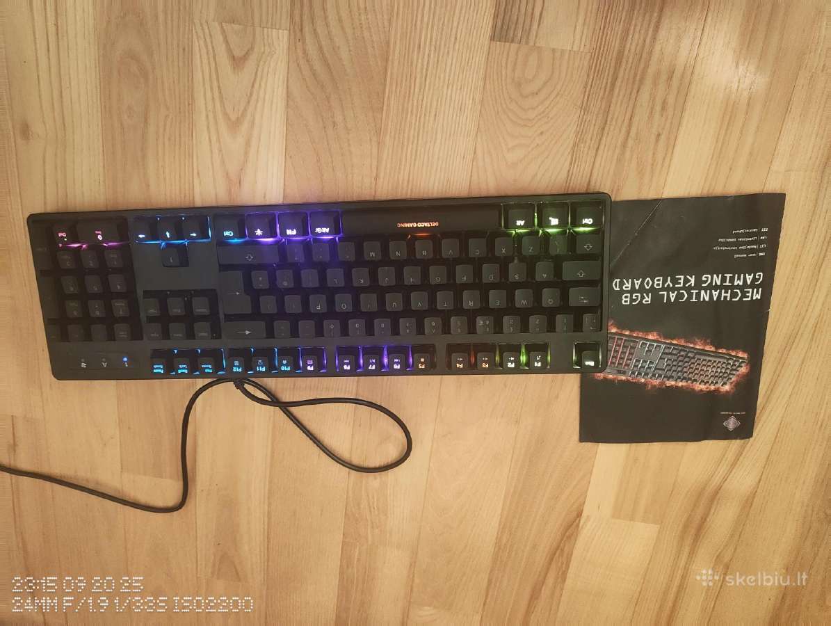 Klaviatūra Deltaco Gaming Rgb Gam-112-UK - nuotraukos Nr. 8