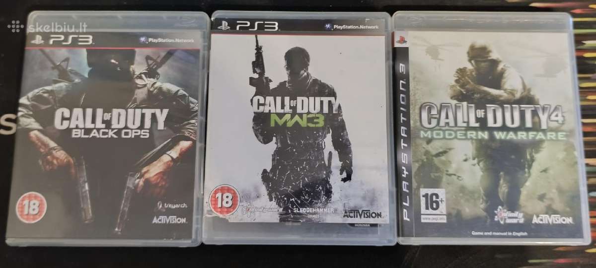 3 Zaidimai Call Of Duty PS3 - nuotraukos Nr. 3