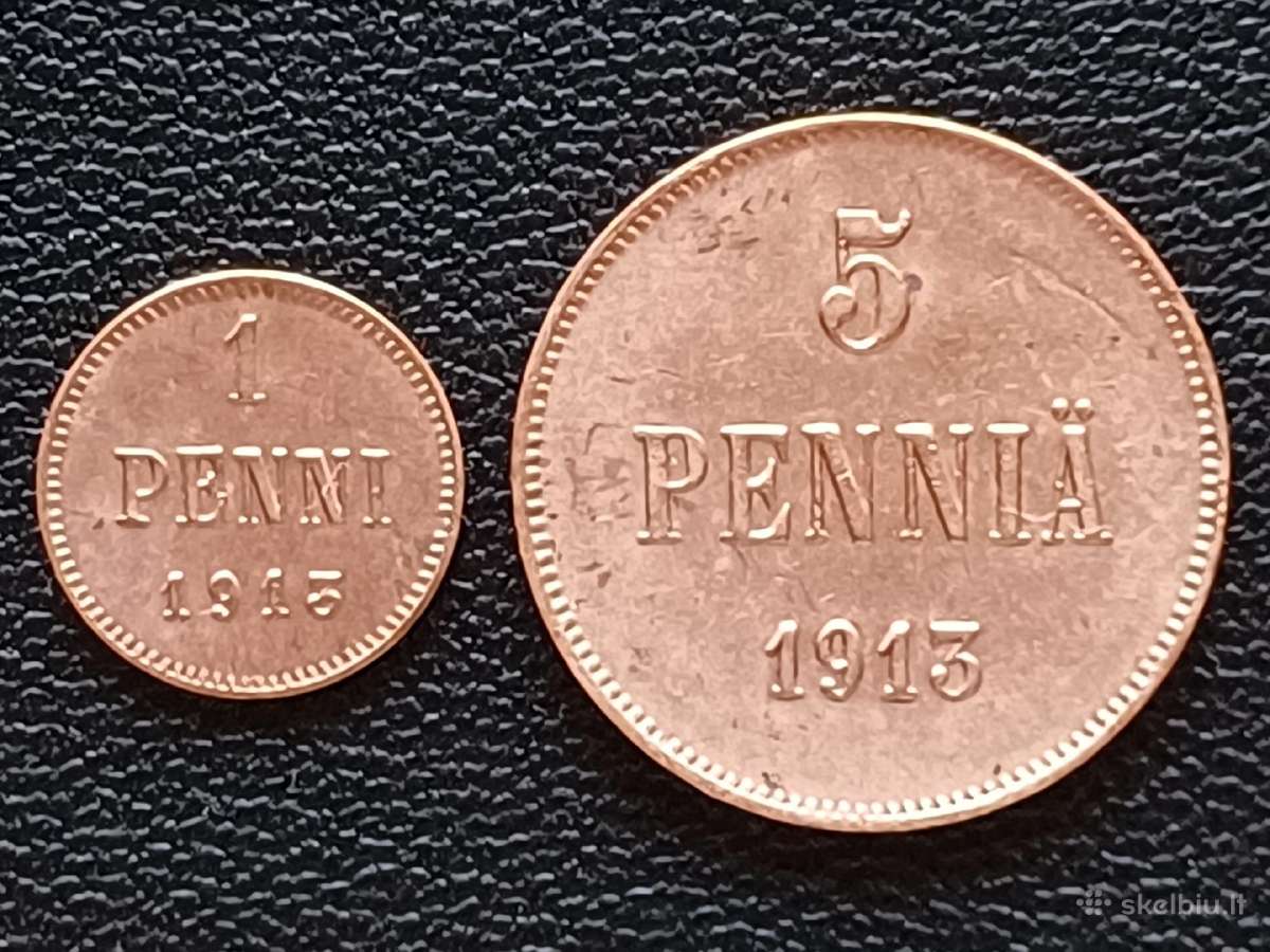 1ir 5 pennia 1913m. Suomija