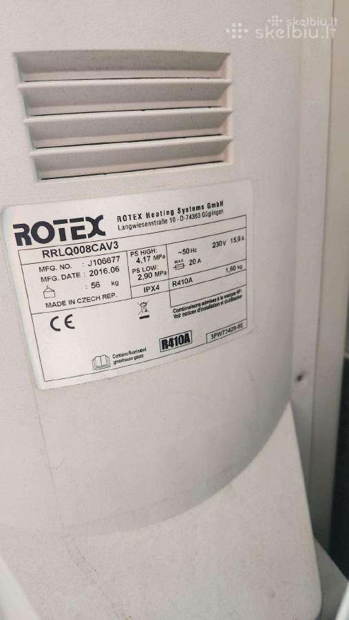 Oras-vanduo Rotex šildymo katilas - nuotraukos Nr. 4