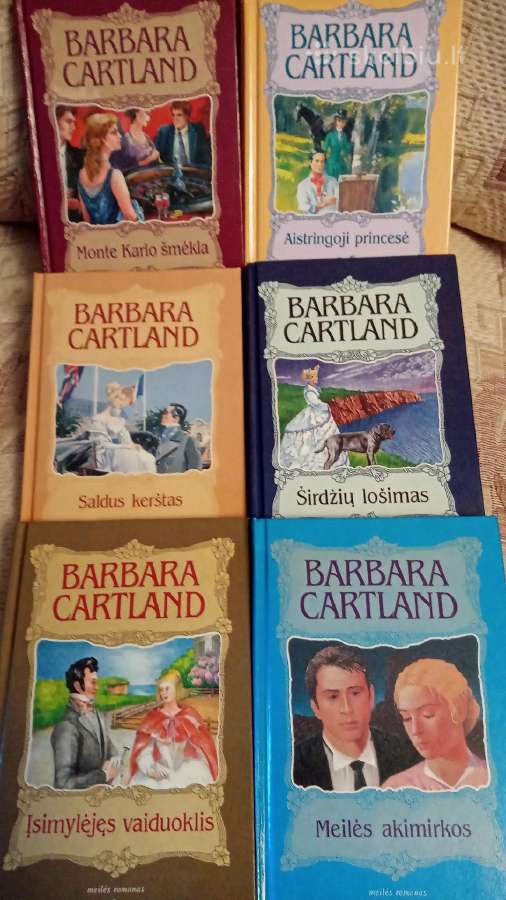 Barbara Cartland 6 knygos