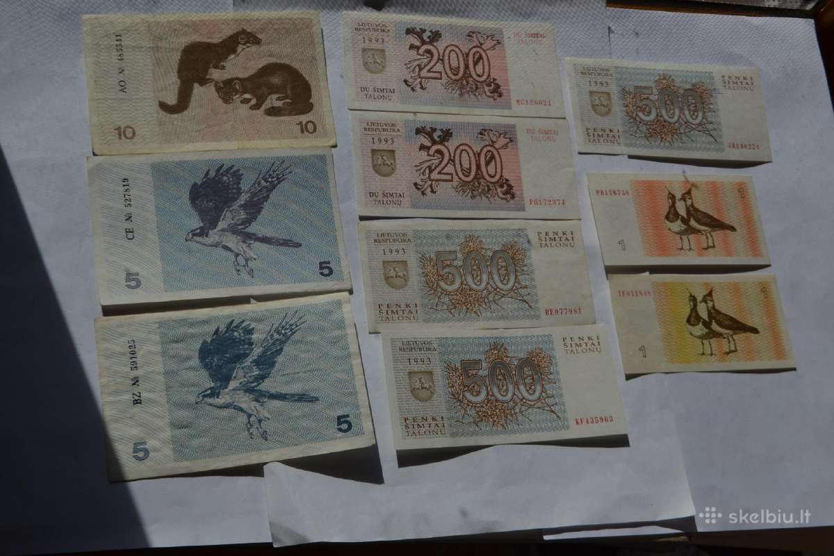 1991-1993 talonu rinkinys