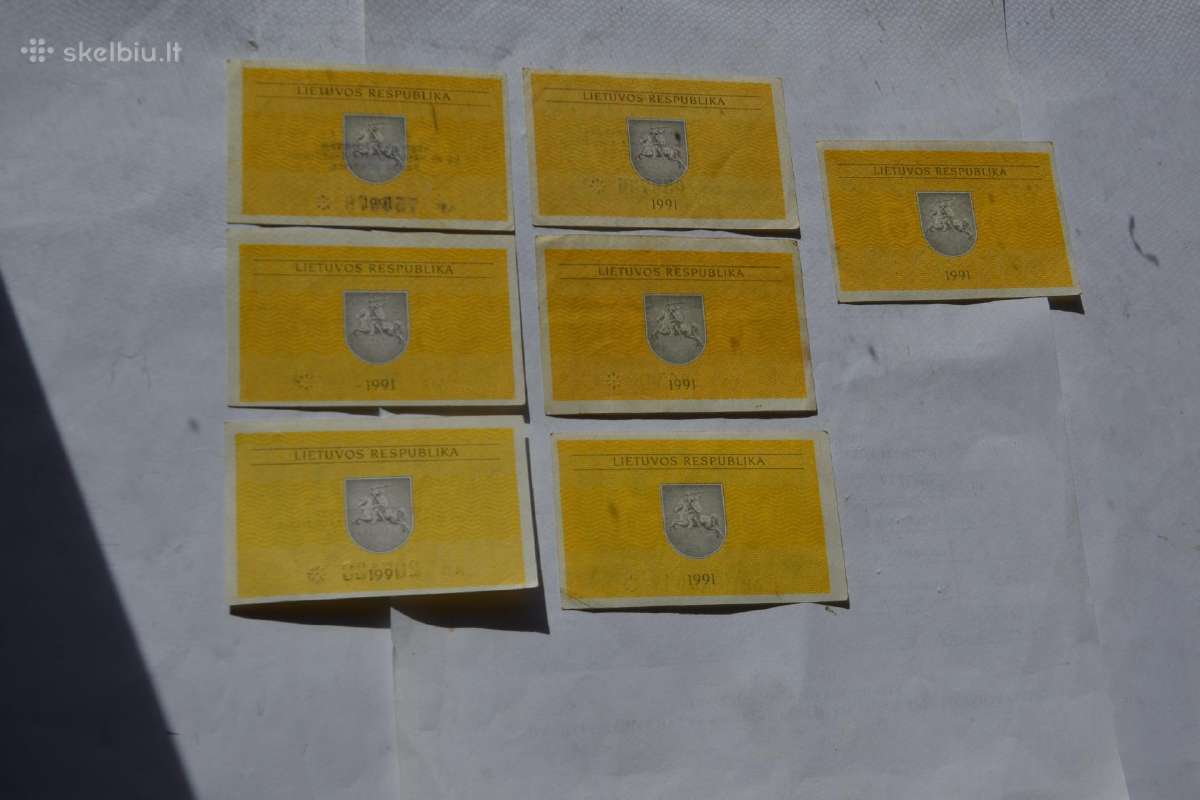 1991-1993 talonu rinkinys - nuotraukos Nr. 4