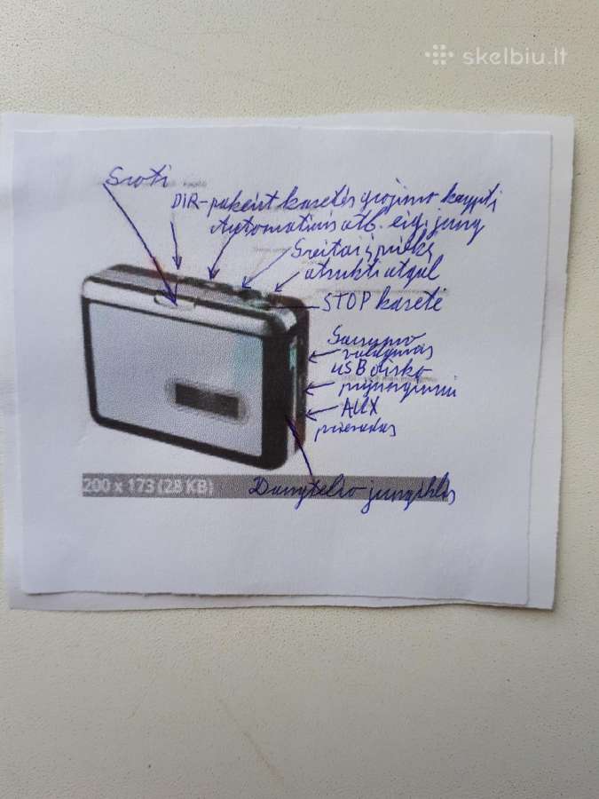 Kasetinis garso rašytuvas į Usb (flešą) - nuotraukos Nr. 7