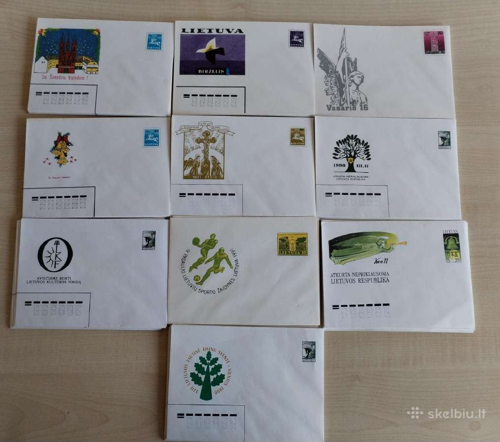 Lietuviški vokai su ženklais