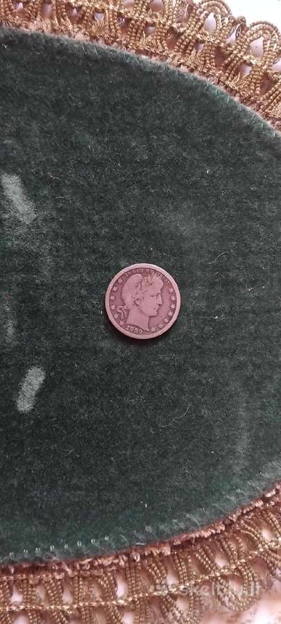 JAV 1/4 dolerio 1909 sidabras