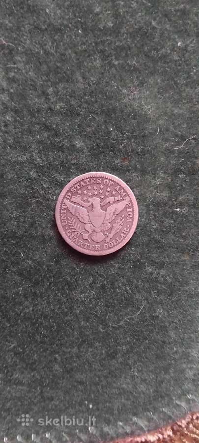 JAV 1/4 dolerio 1909 sidabras - nuotraukos Nr. 2