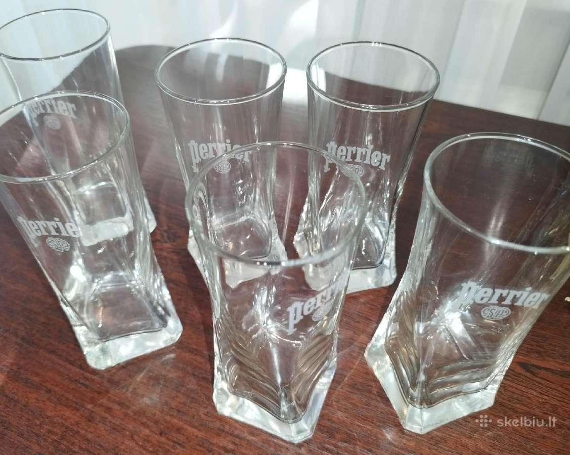 Parduodu stiklines Perrier - nuotraukos Nr. 2