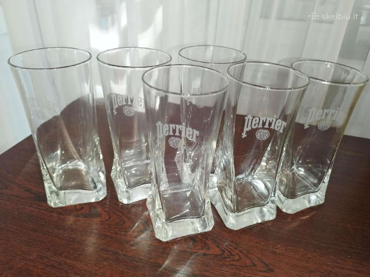 Parduodu stiklines Perrier