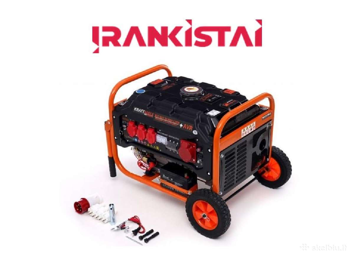 Trifazis elektros generatorius 3500w su el. start