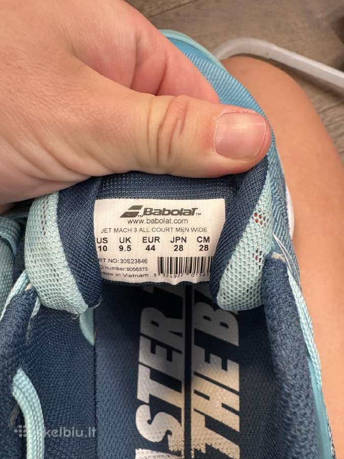 Babolat Jet Mach 3 Wide teniso vyriško batai 44 - nuotraukos Nr. 6