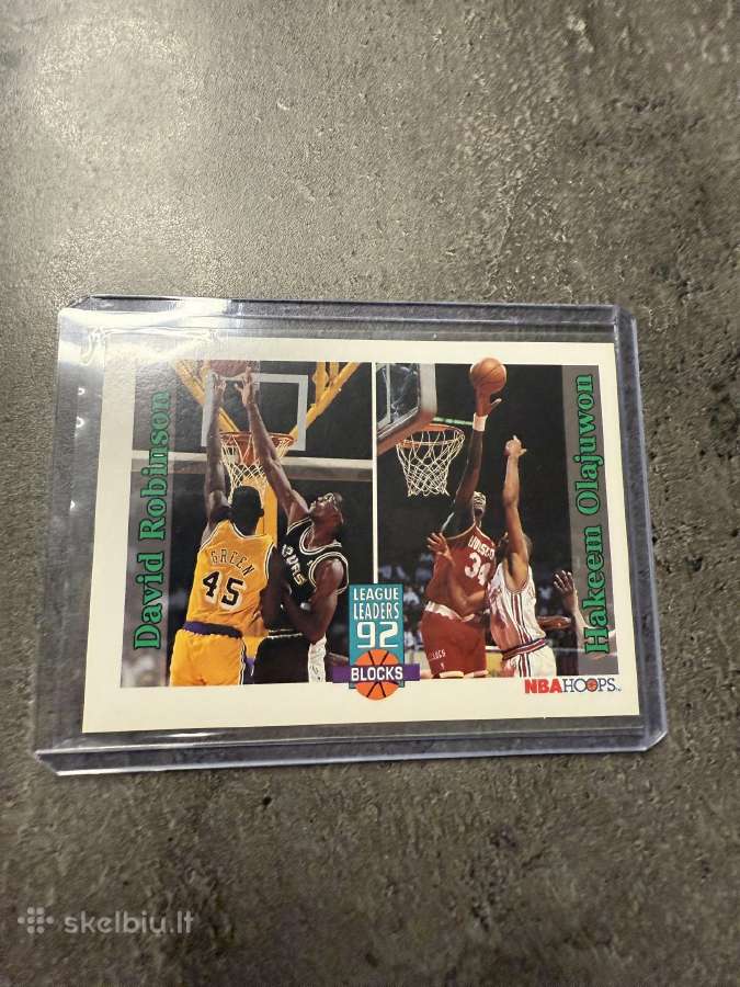 Nba Kolekcinės krepšinio kortelės David & Hakeem
