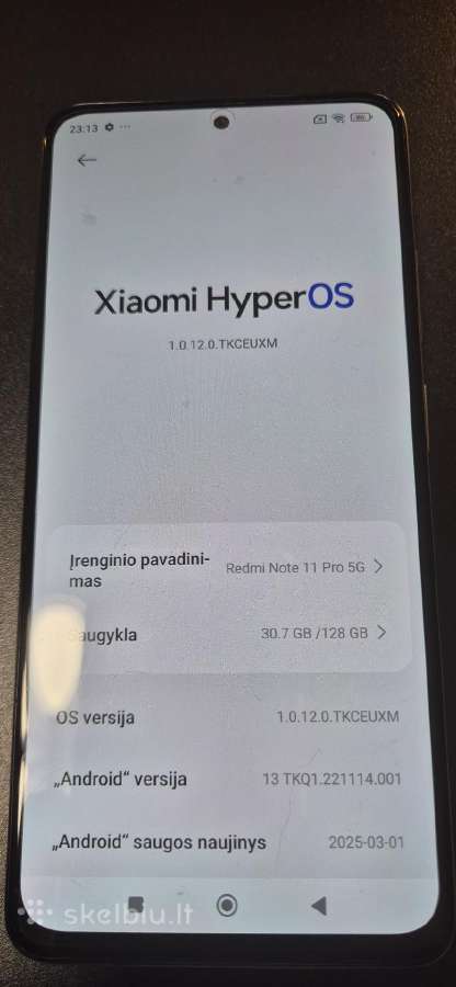 Xiaomi Redmi Note 11pro 128gb - nuotraukos Nr. 4
