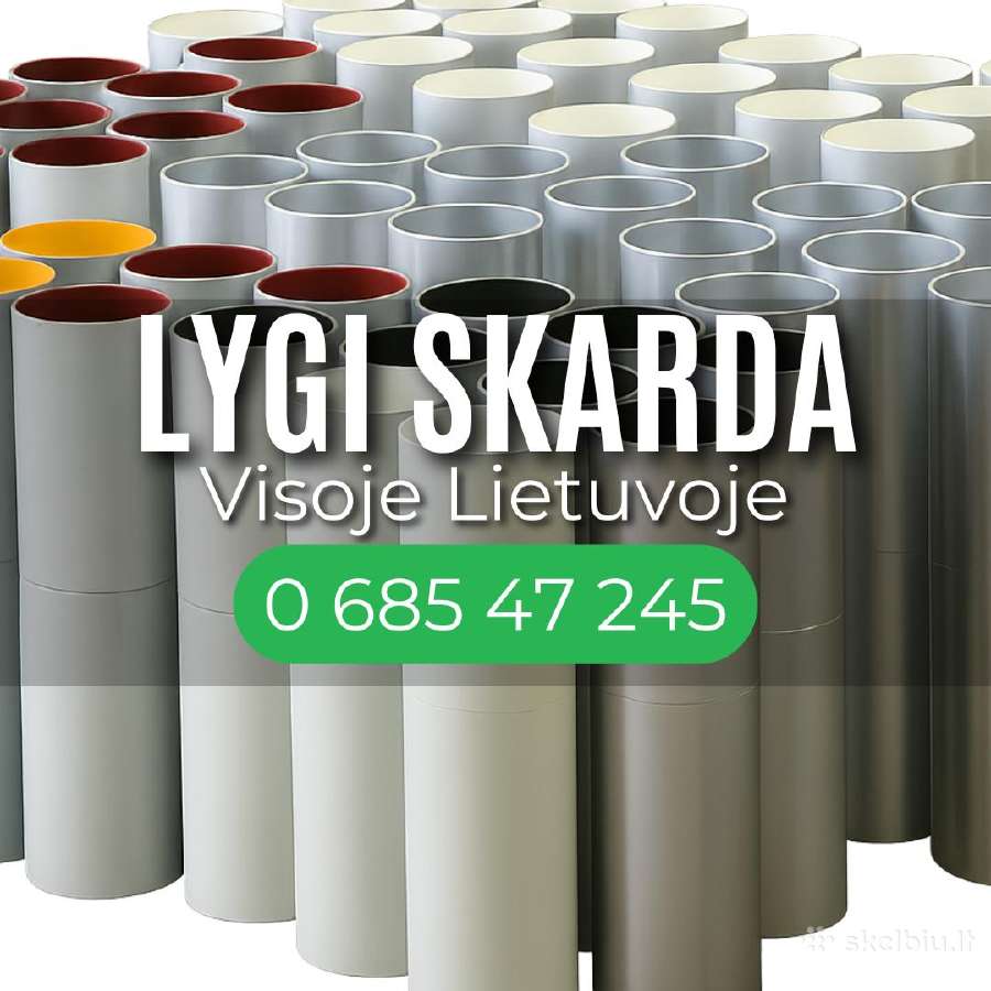 Lygi spalvota skarda rulonais - blizgi arba matinė