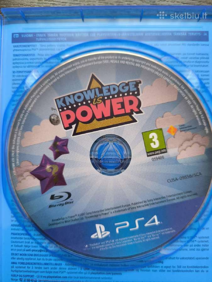 Parduodu Ps4 žaidimą Knowledge Is Power - nuotraukos Nr. 2