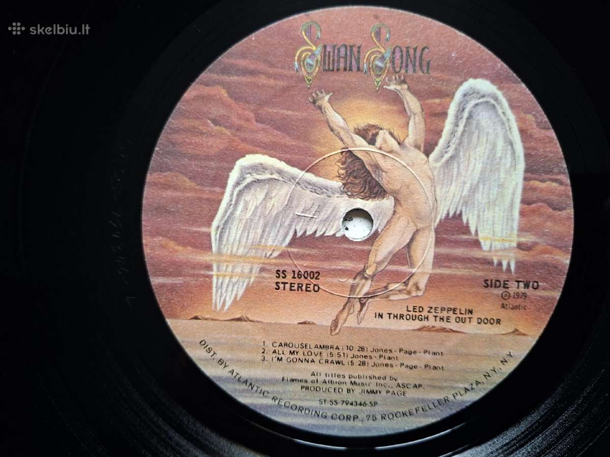 LED Zeppelin 1979 „In Threw The Out Door“ B - nuotraukos Nr. 5