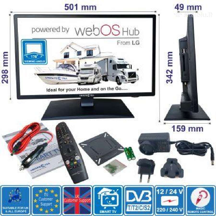16"-19"-22" HD LED Smart Televizorius Unispectra - nuotraukos Nr. 2