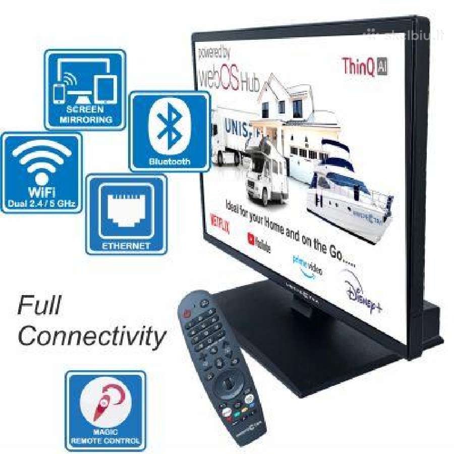 16"-19"-22" HD LED Smart Televizorius Unispectra - nuotraukos Nr. 3