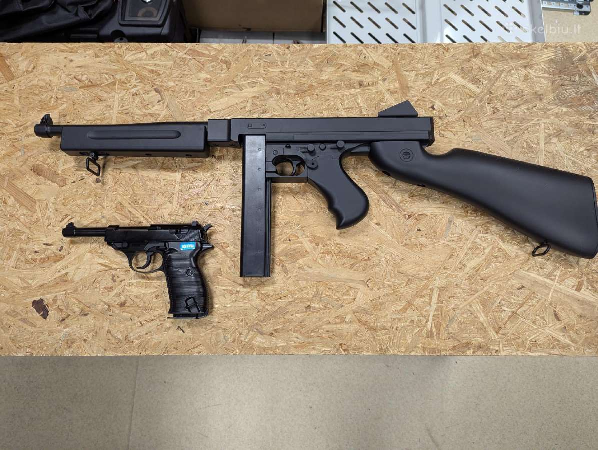 Walther P38 Gbb, Thompson Aeg, Luger Gbb - nuotraukos Nr. 2