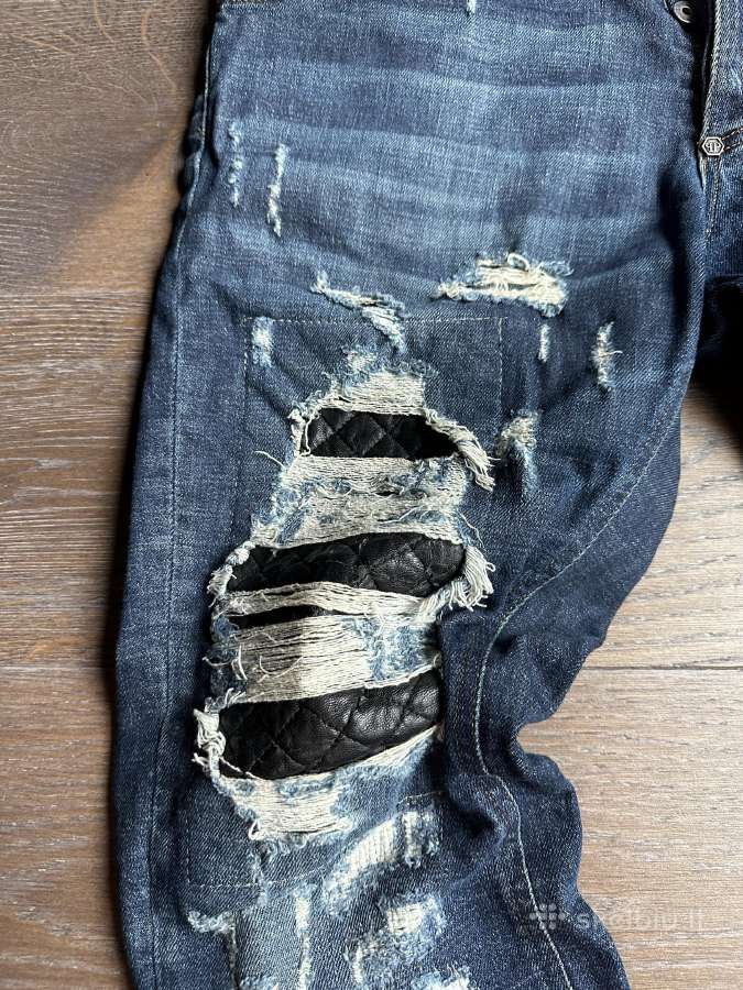 Philipp Plein vyriški džinsai W34/l32 - nuotraukos Nr. 2