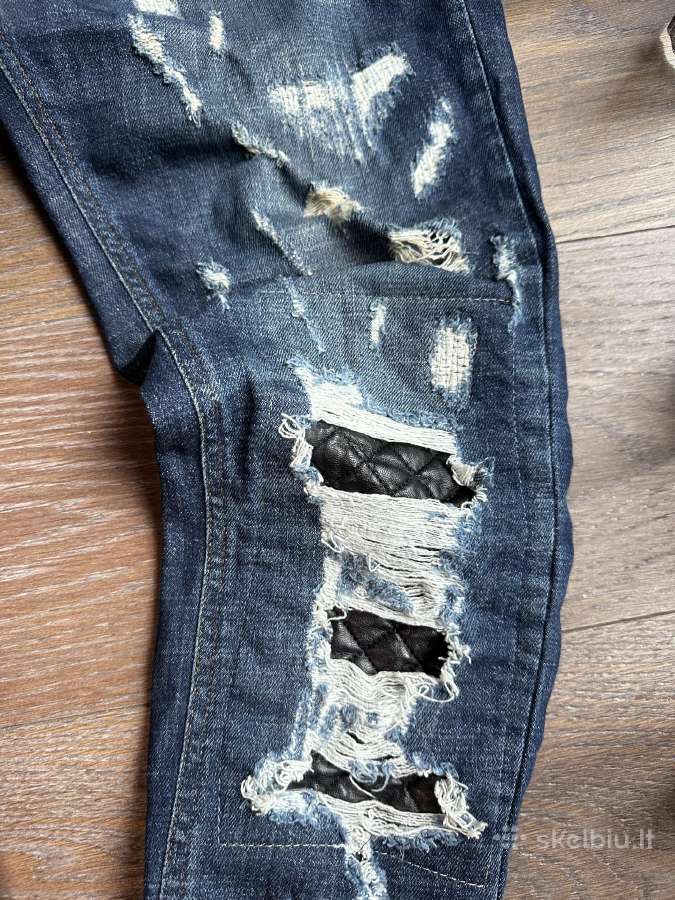 Philipp Plein vyriški džinsai W34/l32 - nuotraukos Nr. 3