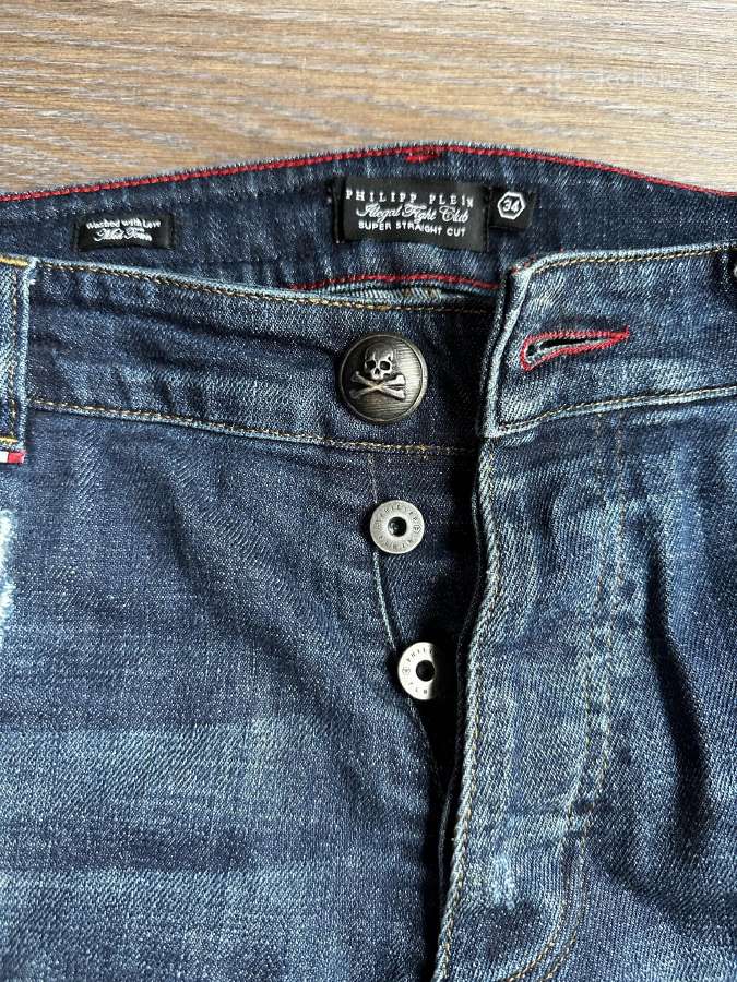 Philipp Plein vyriški džinsai W34/l32 - nuotraukos Nr. 4