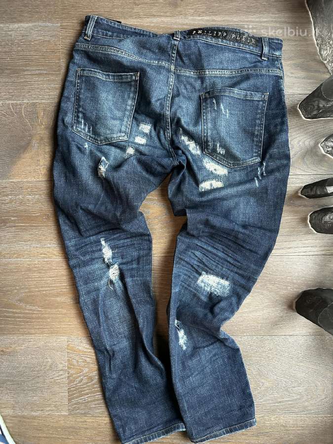 Philipp Plein vyriški džinsai W34/l32 - nuotraukos Nr. 7