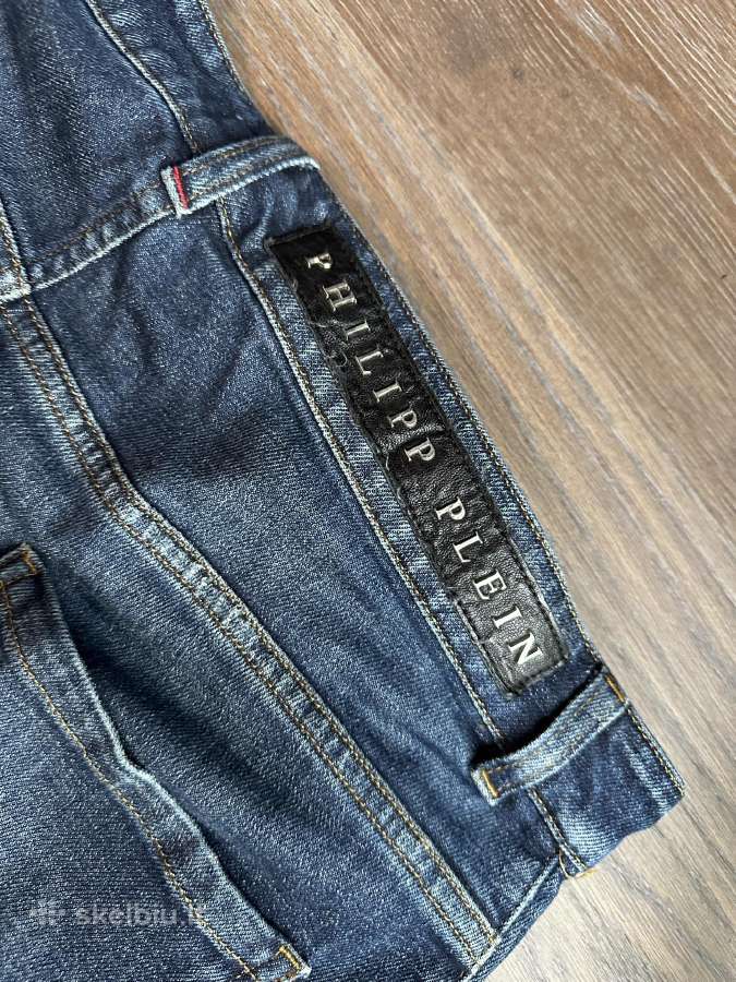 Philipp Plein vyriški džinsai W34/l32 - nuotraukos Nr. 8