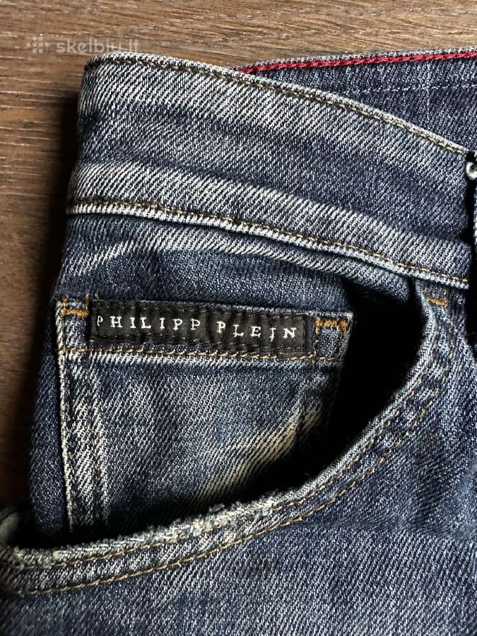 Philipp Plein vyriški džinsai W34 - nuotraukos Nr. 3