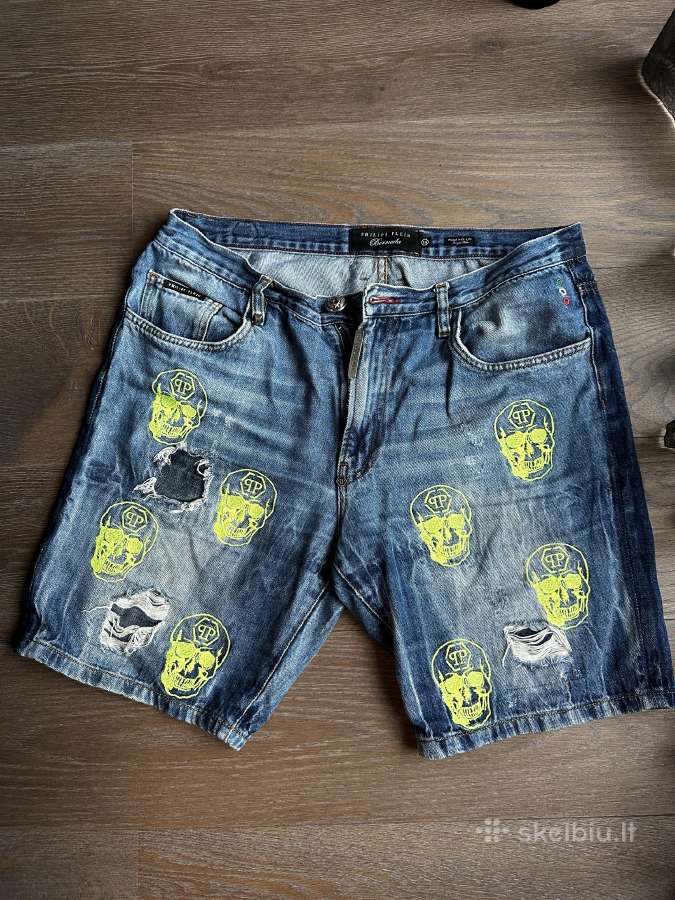 Philipp Plein džinsiniai šortai vyriški W34
