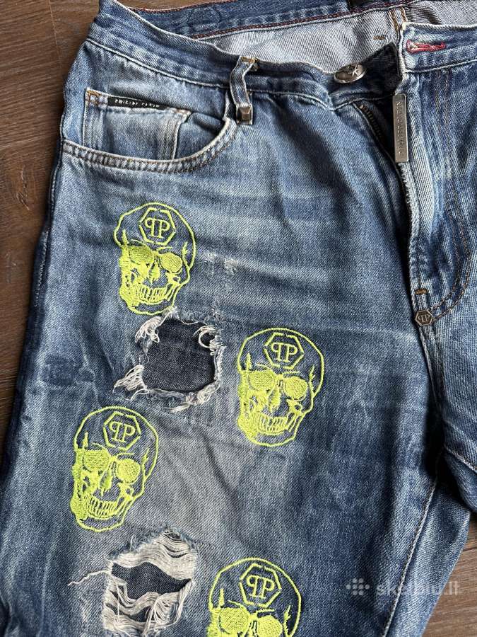 Philipp Plein džinsiniai šortai vyriški W34 - nuotraukos Nr. 2
