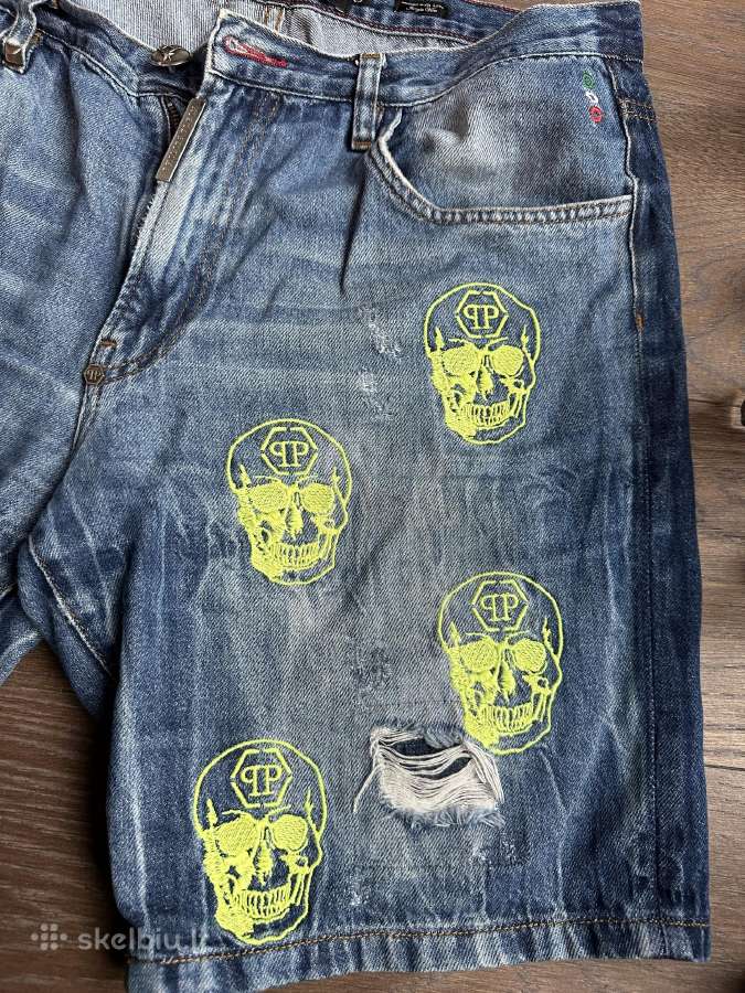 Philipp Plein džinsiniai šortai vyriški W34 - nuotraukos Nr. 3