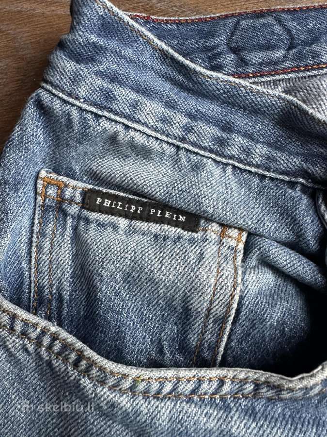 Philipp Plein džinsiniai šortai vyriški W34 - nuotraukos Nr. 5