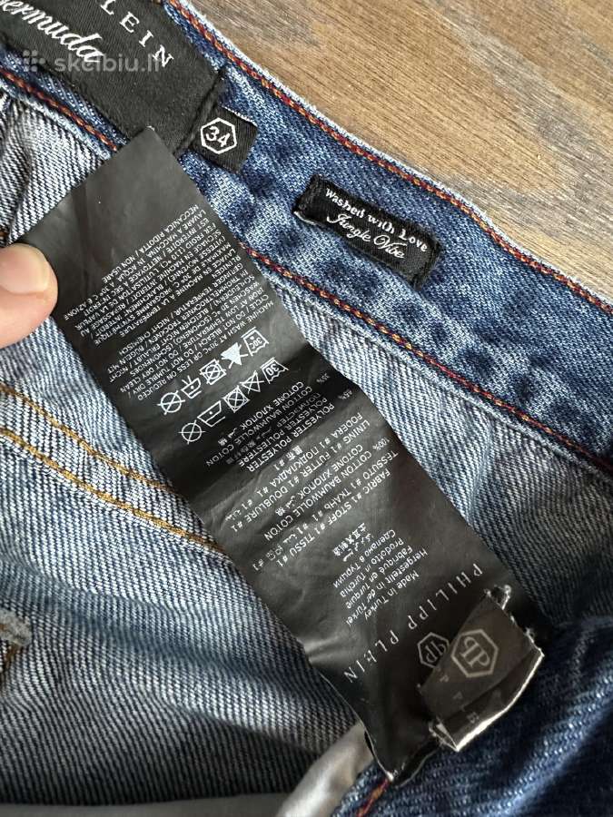 Philipp Plein džinsiniai šortai vyriški W34 - nuotraukos Nr. 6