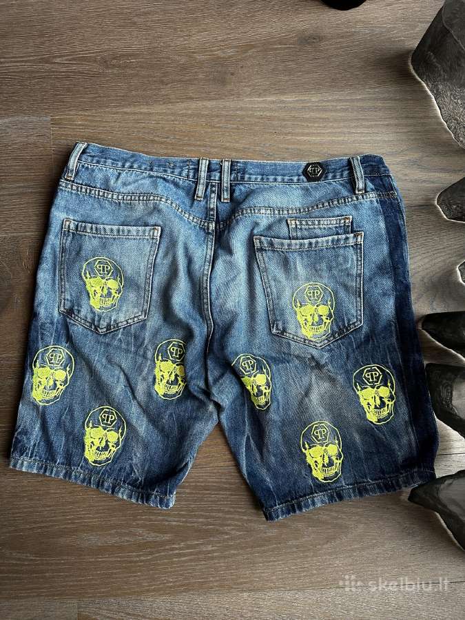 Philipp Plein džinsiniai šortai vyriški W34 - nuotraukos Nr. 7