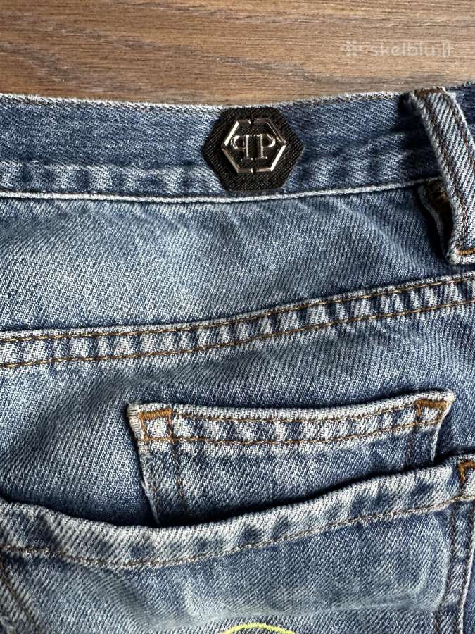 Philipp Plein džinsiniai šortai vyriški W34 - nuotraukos Nr. 8
