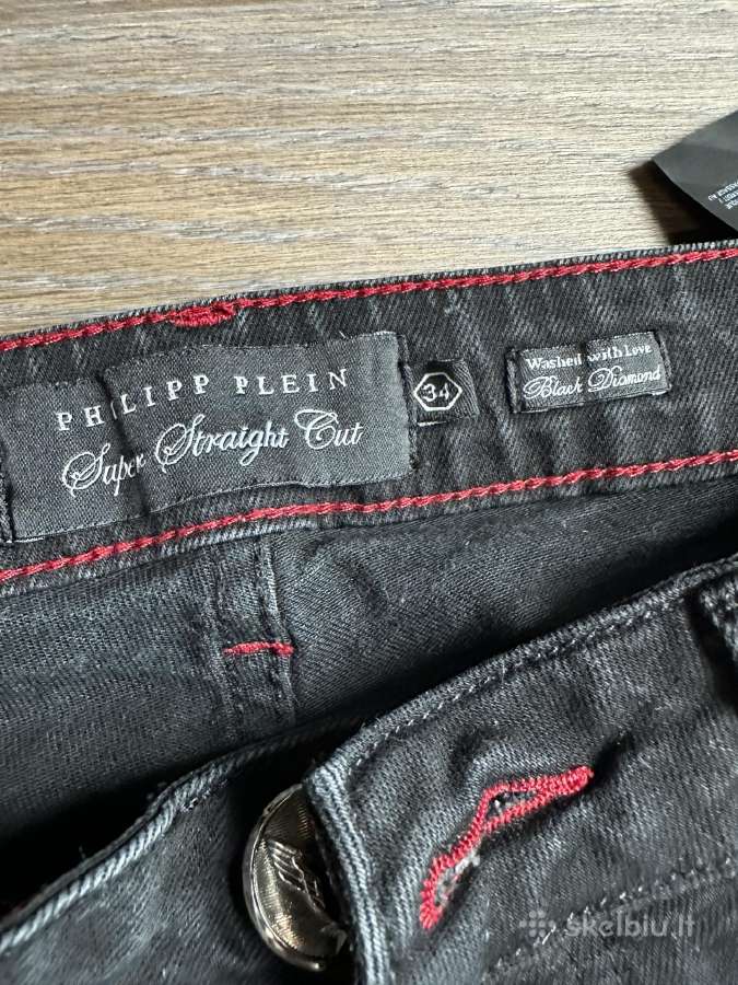 Philipp Plein juodi vyriški džinsai W34 - nuotraukos Nr. 4