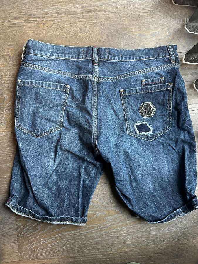 Philipp Plein vyriški džinsiniai šortai W33 - nuotraukos Nr. 7
