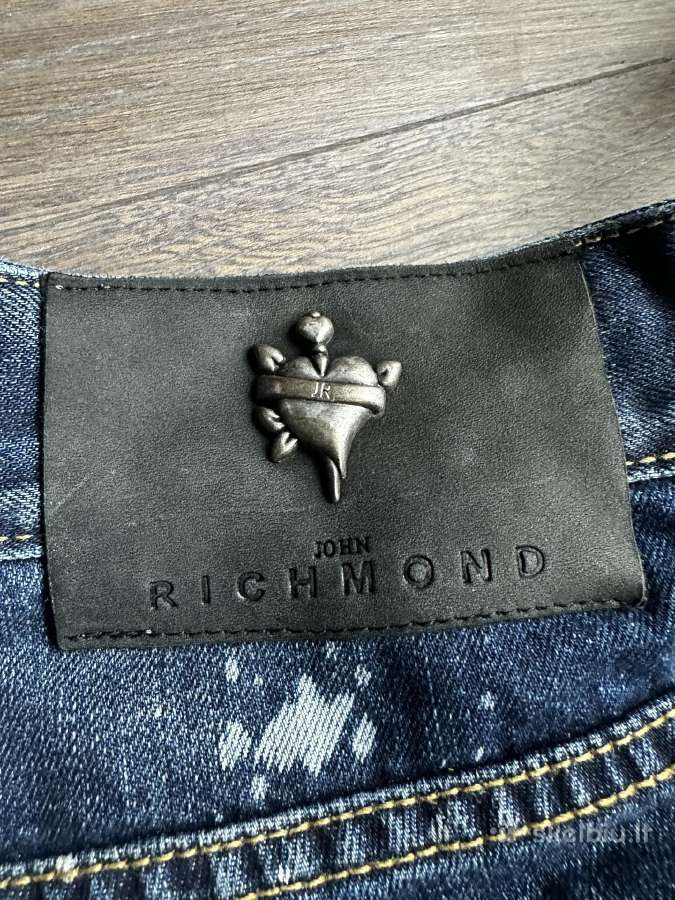 John Richmond džinsiniai šortai vyriški W33 - nuotraukos Nr. 11