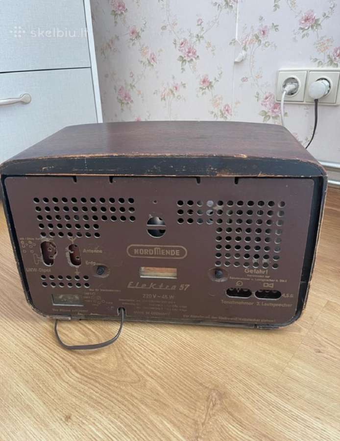 Nordmende Elektra 57, 1957 m., veikiantis lempinis - nuotraukos Nr. 7
