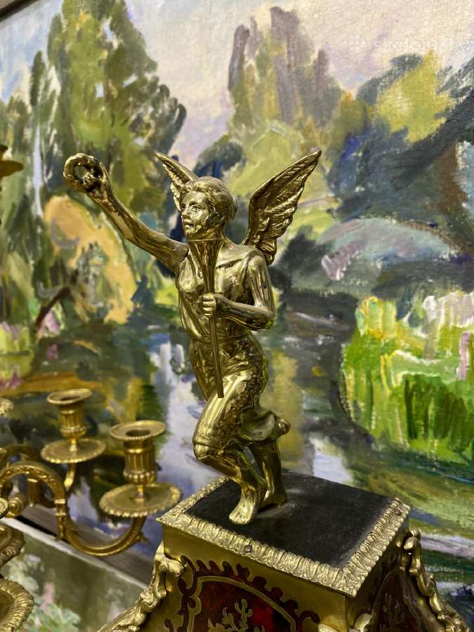 Antikvarinis "Charle Boulle" stiliaus laikrodis - nuotraukos Nr. 8