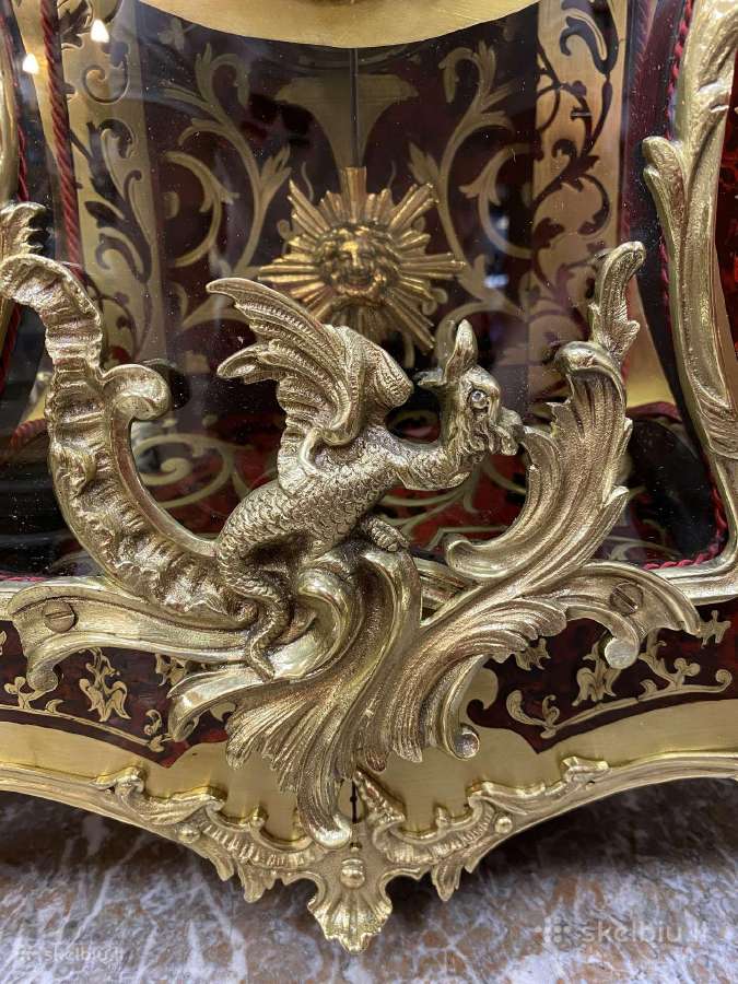 Antikvarinis "Charle Boulle" stiliaus laikrodis - nuotraukos Nr. 9