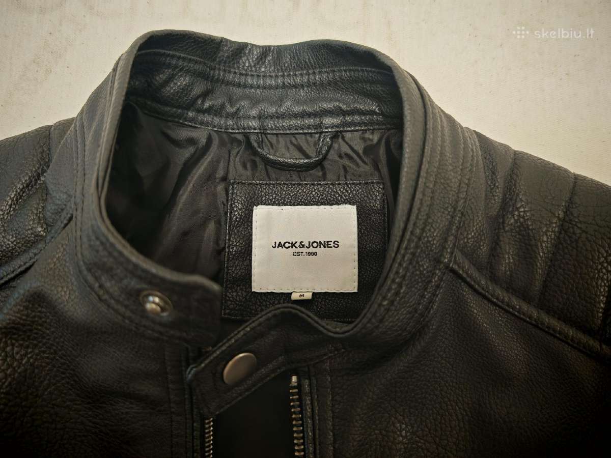 Jack & Jones dirbtinės odos striukė Rocky - nuotraukos Nr. 2