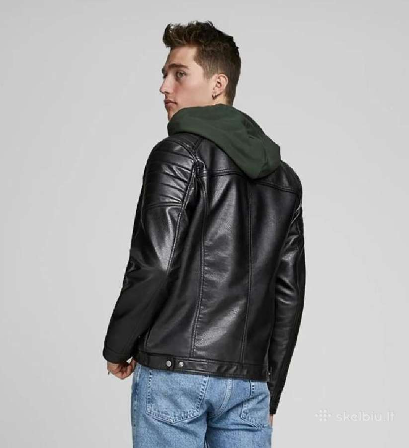 Jack & Jones dirbtinės odos striukė Rocky - nuotraukos Nr. 4