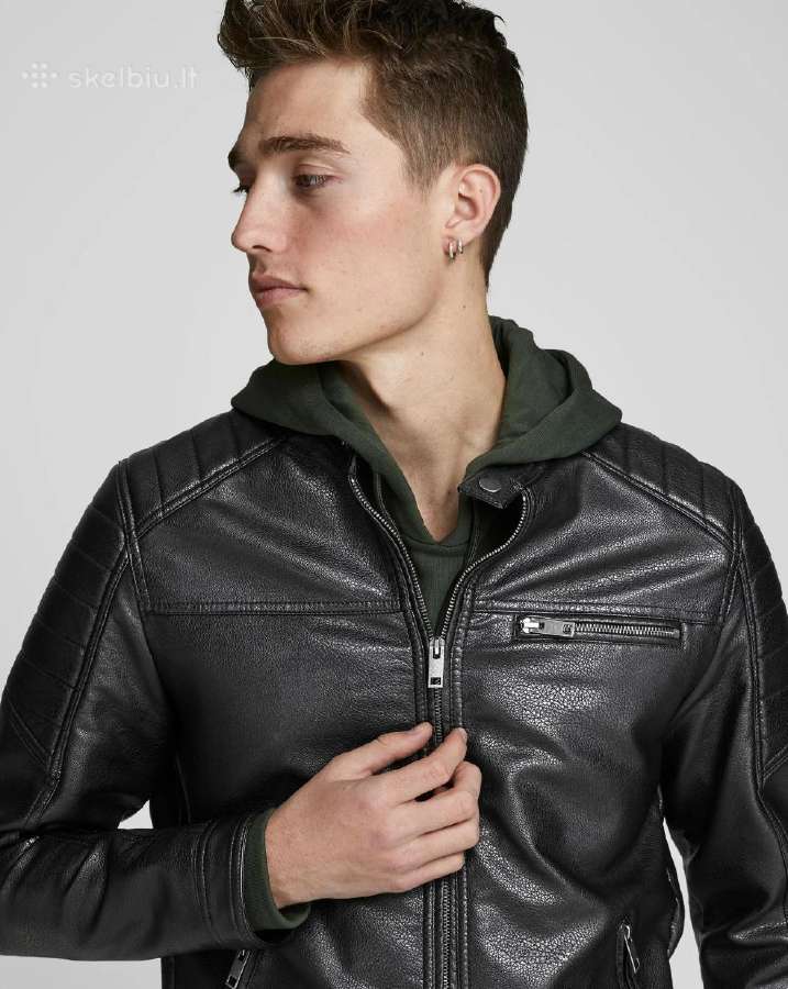 Jack & Jones dirbtinės odos striukė Rocky - nuotraukos Nr. 5