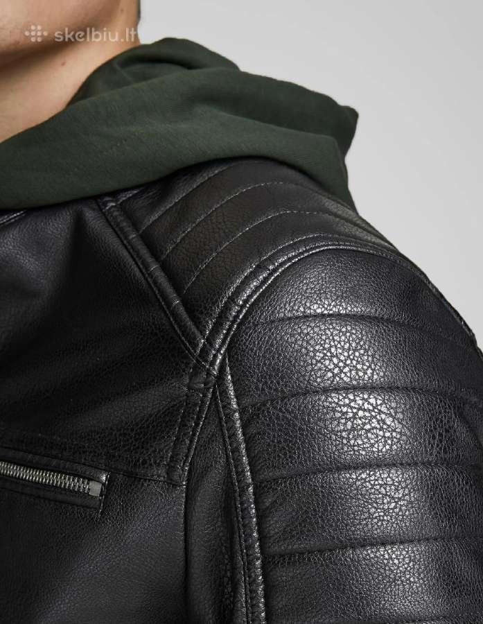 Jack & Jones dirbtinės odos striukė Rocky - nuotraukos Nr. 6